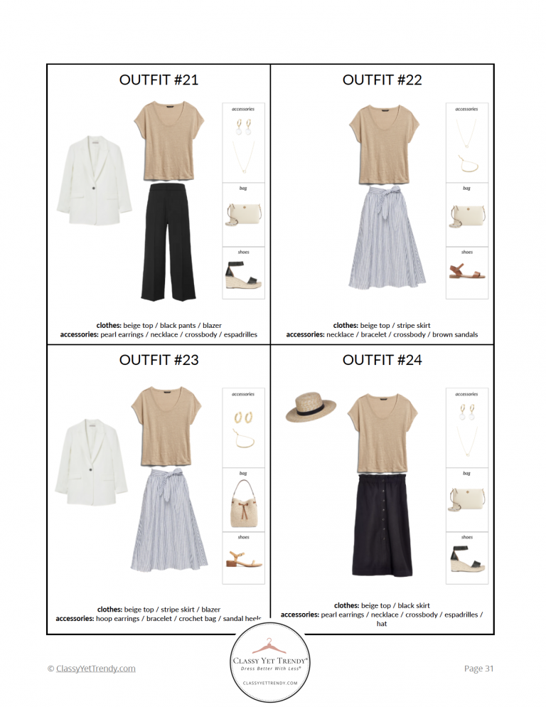 The French Minimalist Capsule Wardrobe Summer 2021 Collection