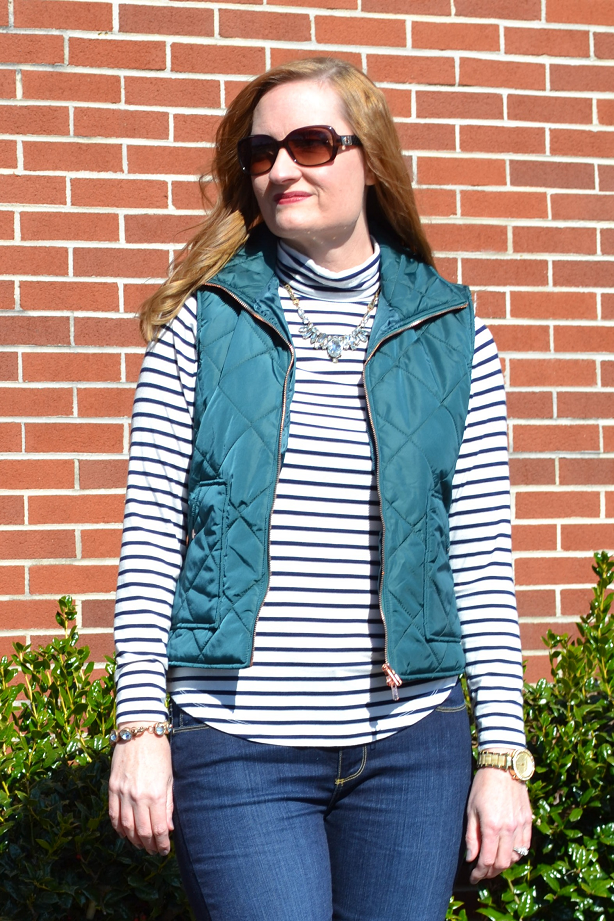 Teal Quilted Vest & $25 Mint Julep Boutique Giveaway - Classy Yet Trendy