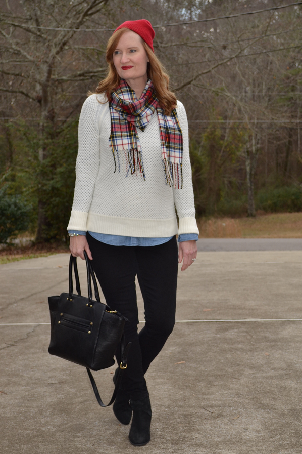 Ivory, Chambray and Plaid