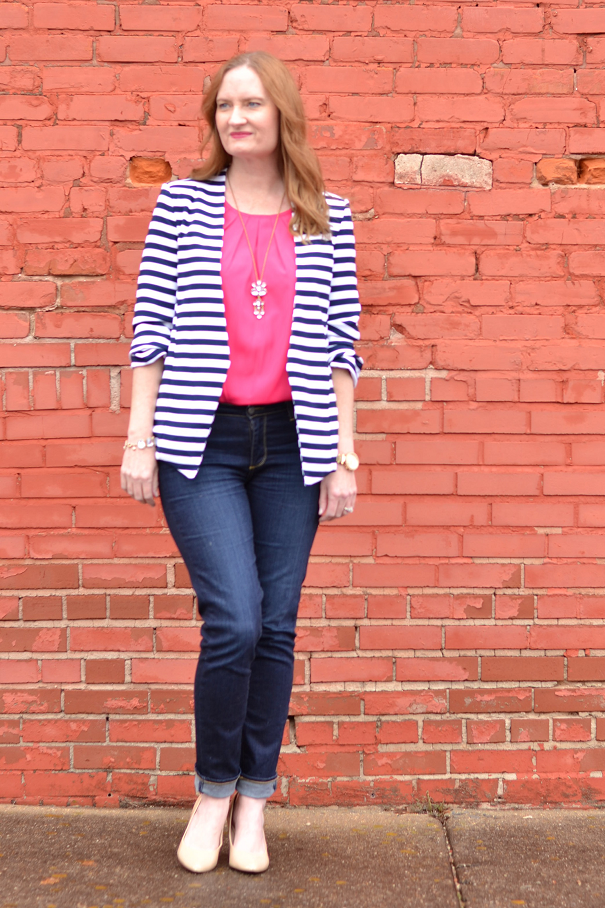 Ready for Spring w/ Stripes & Pink - Classy Yet Trendy