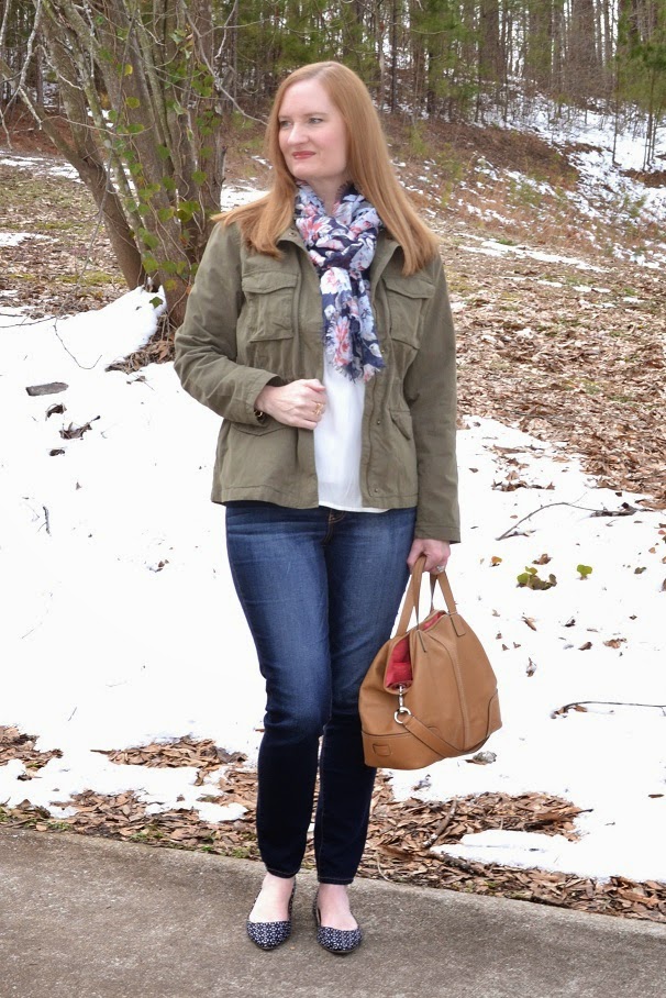 Utility Jacket & White Tunic - Classy Yet Trendy