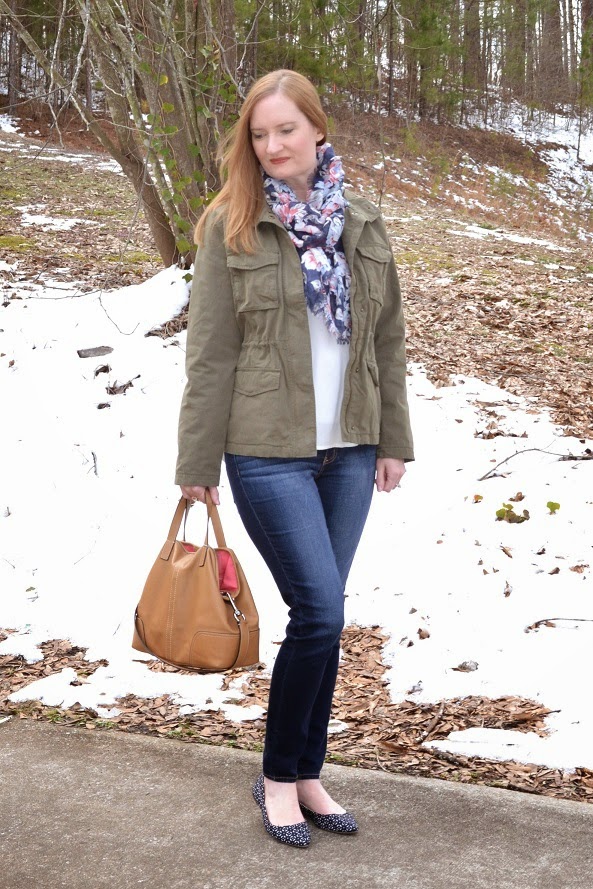 Utility Jacket & White Tunic - Classy Yet Trendy