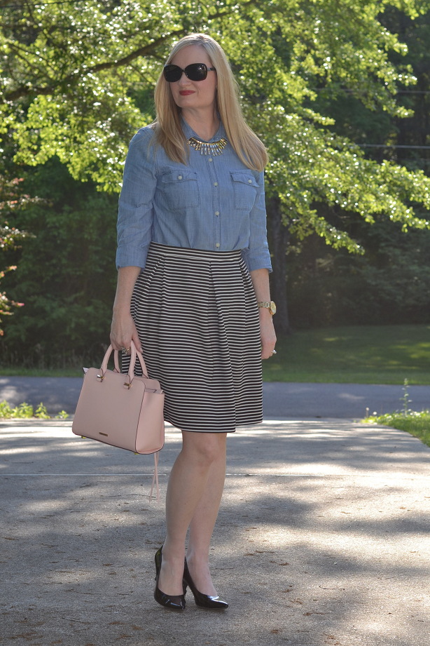 Trendy Wednesday Link Up #20: Chambray and Stripes