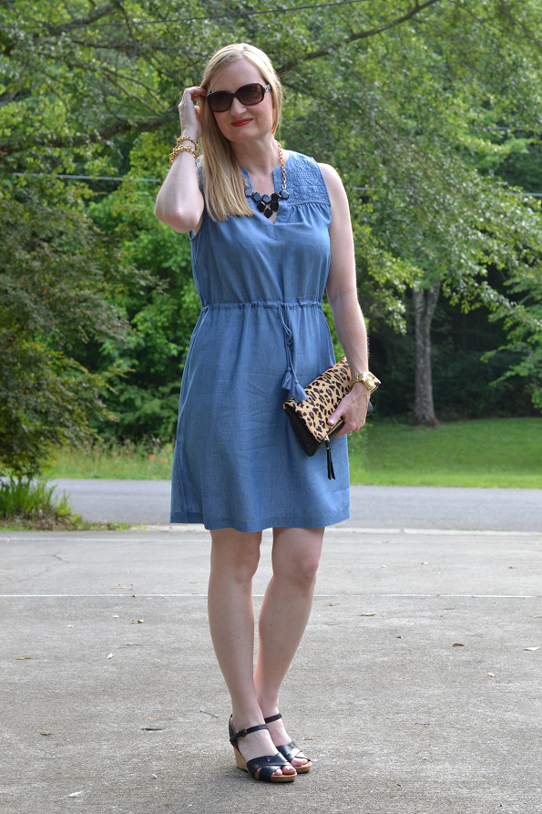 Chambray & Statement Accessories - Classy Yet Trendy