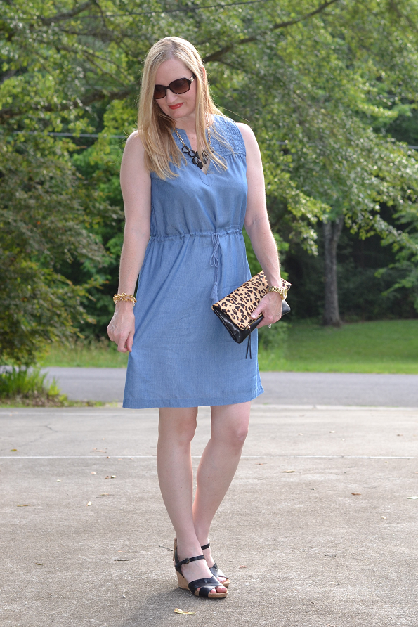 Chambray & Statement Accessories - Classy Yet Trendy