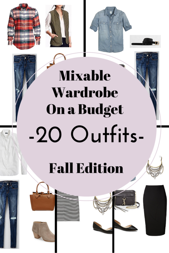 mixable wardrobe 20 outfits fall edition