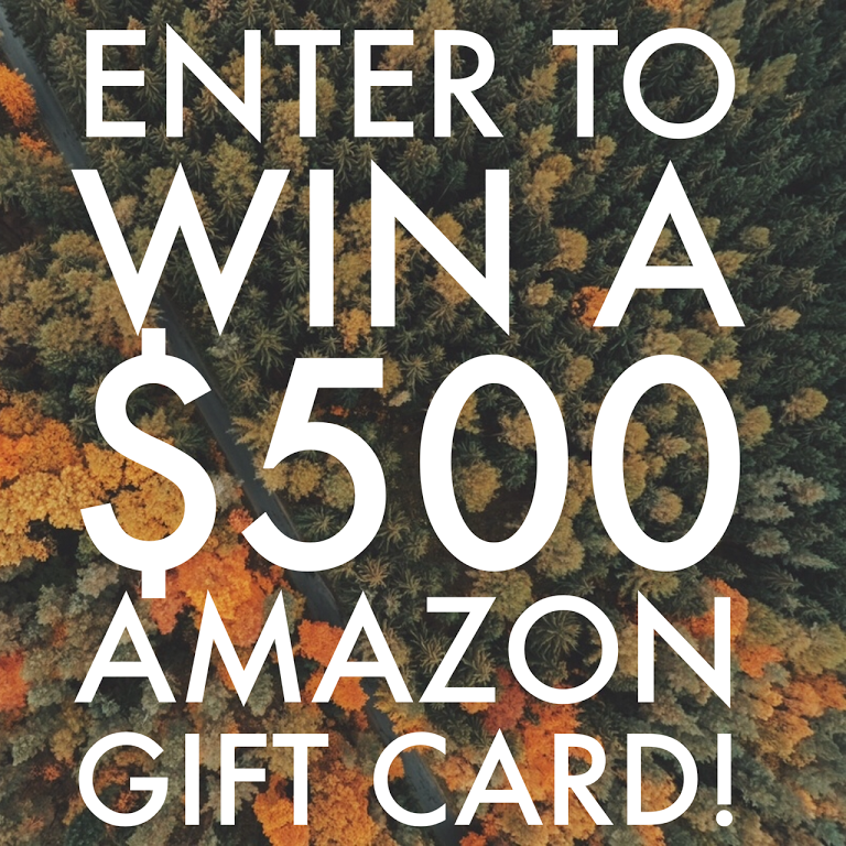 $500 Amazon Gift Card Giveaway