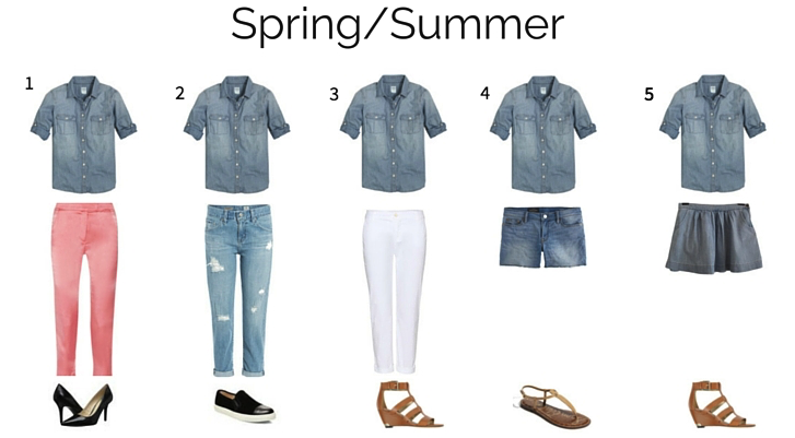 10 Ways To Wear A Chambray Shirt spring summer