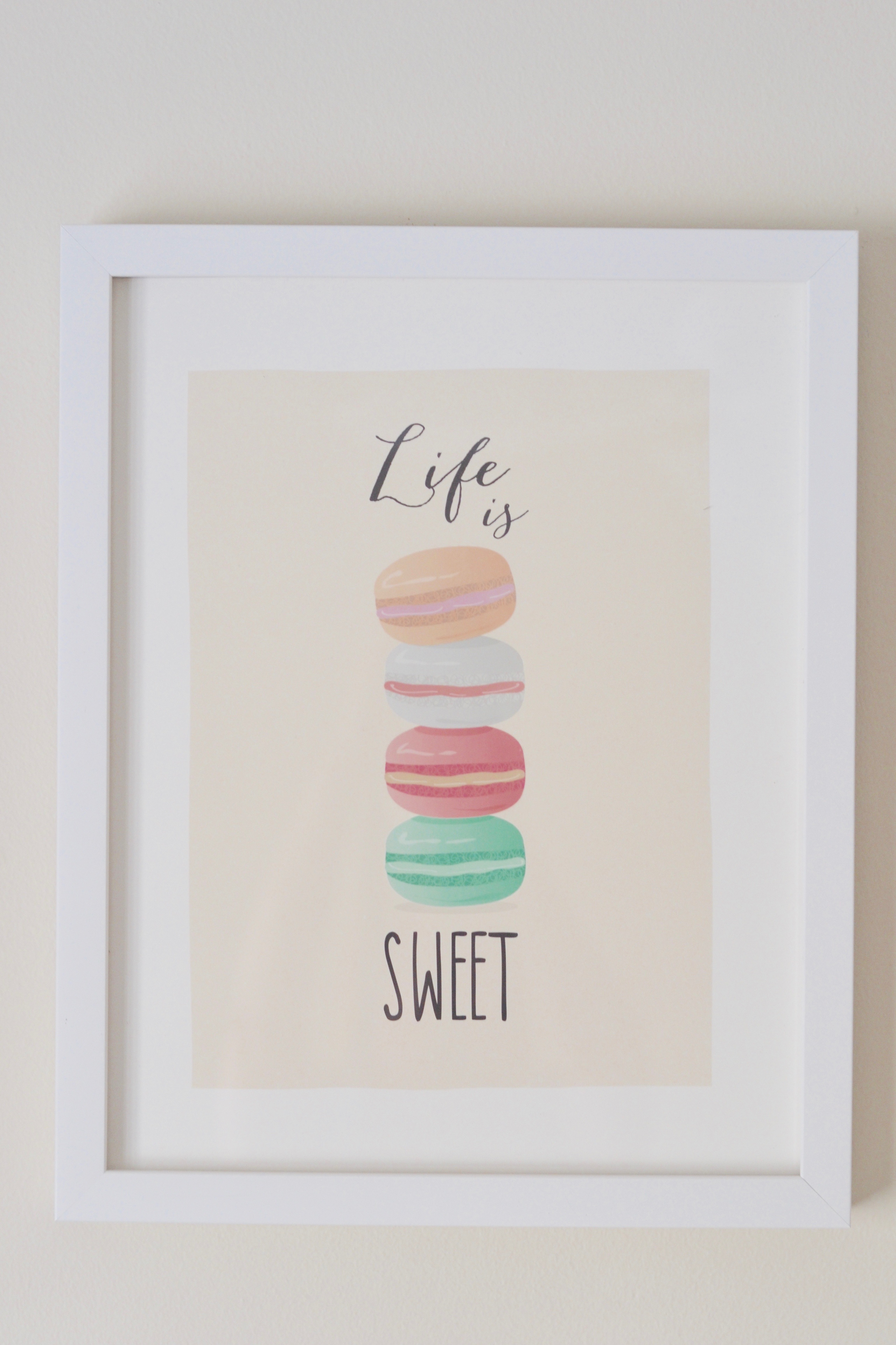 Minted Life Is Sweet framed print