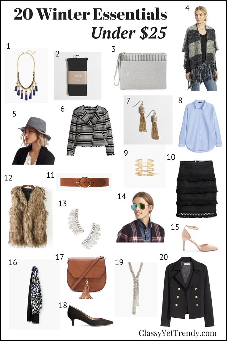 20 Winter Wardrobe Essentials Under $25