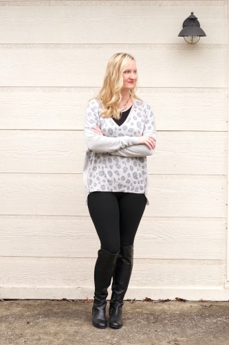Black With Gray Leopard (Trendy Wednesday Link-up #54) - Classy Yet Trendy