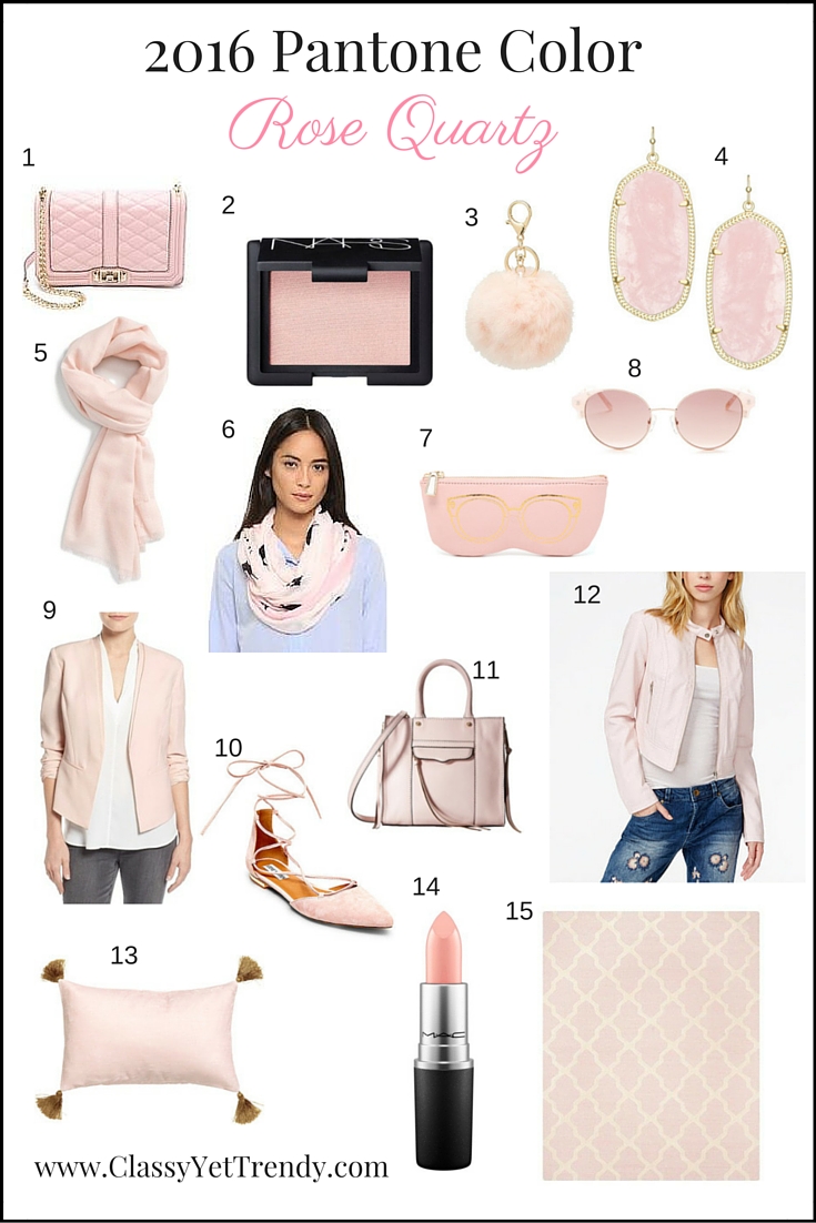 2016 Pantone Color Rose Quartz Must-Haves - Classy Yet Trendy