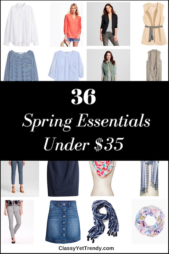 36 Spring Essentials Under $35 - Classy Yet Trendy