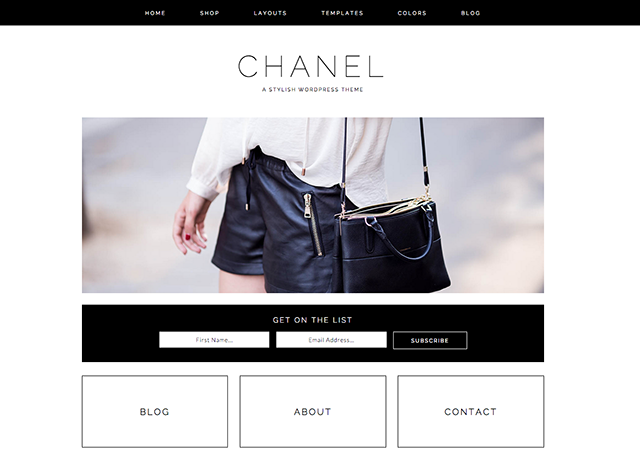 Chanel WordPress blog theme