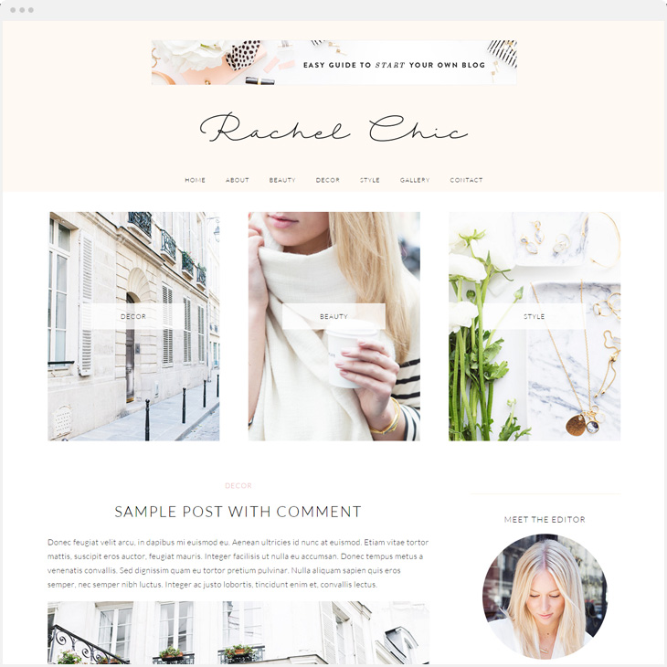 Rachel WordPress blog theme