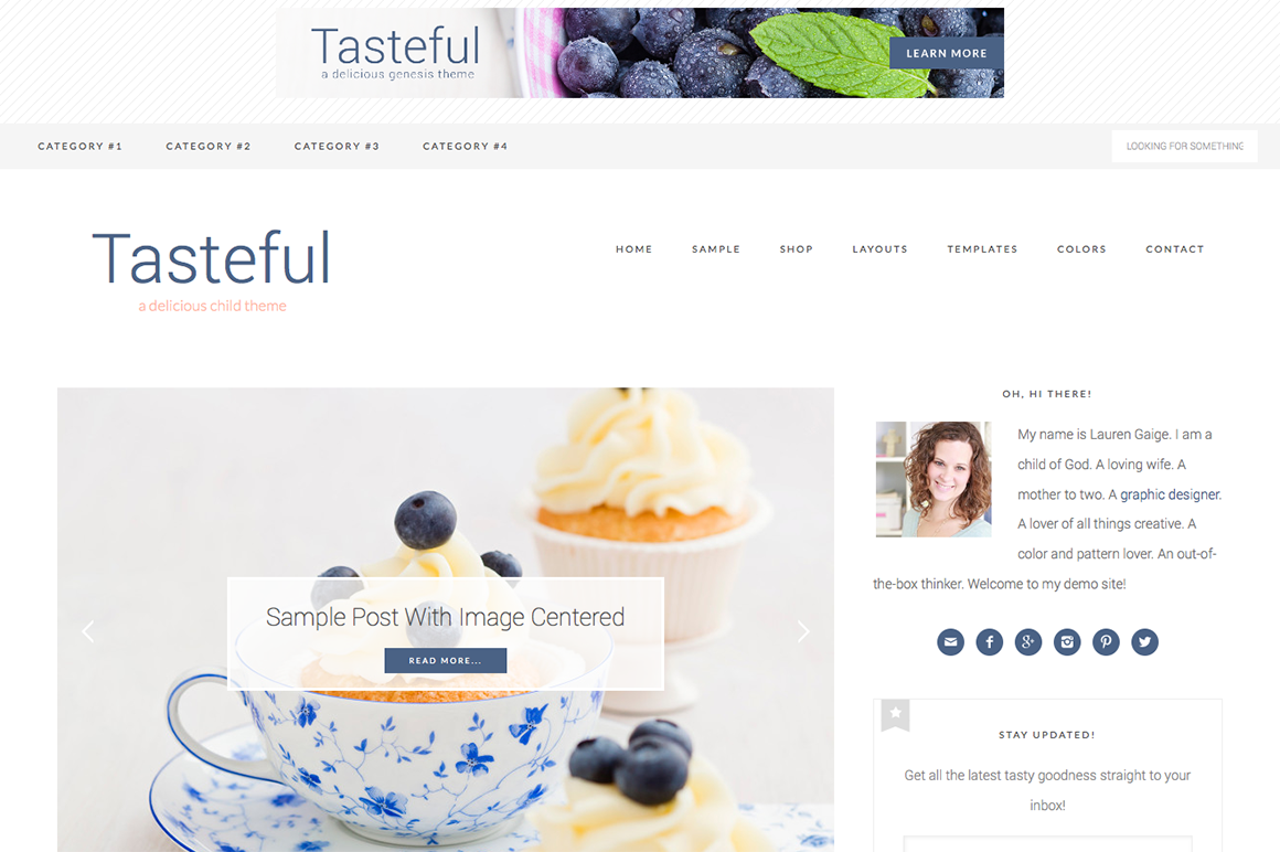 Tasteful WordPress blog theme