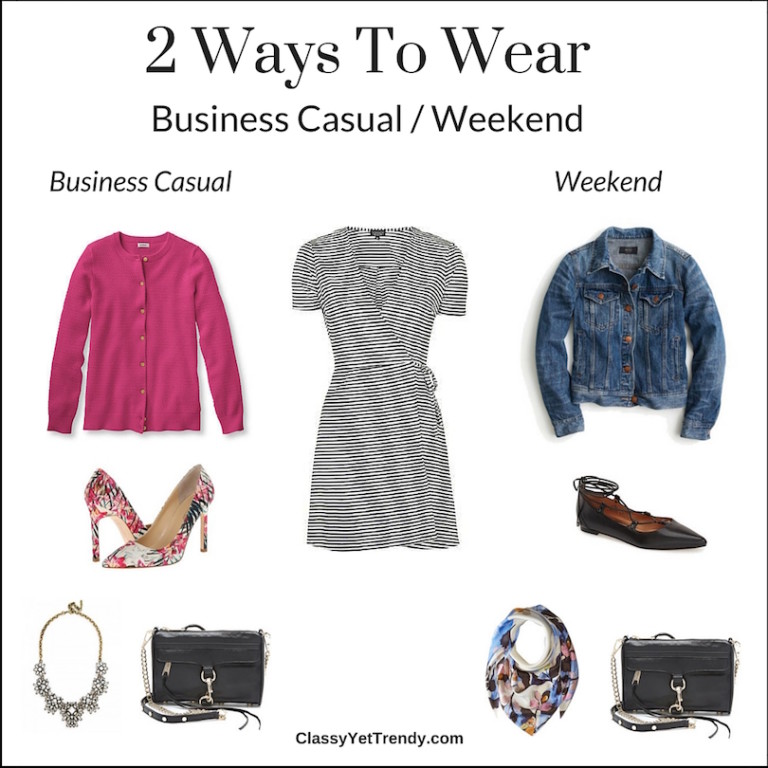2 Ways To Wear: Striped Dress