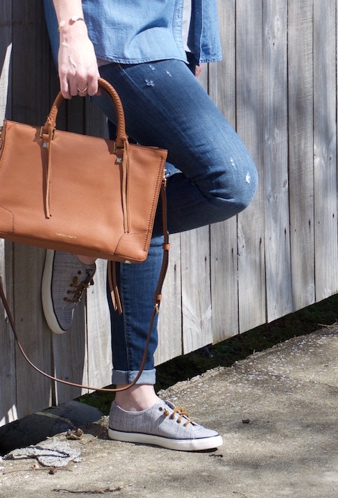 Fall Neutrals and White Booties + Linkup - Jeans and a Teacup