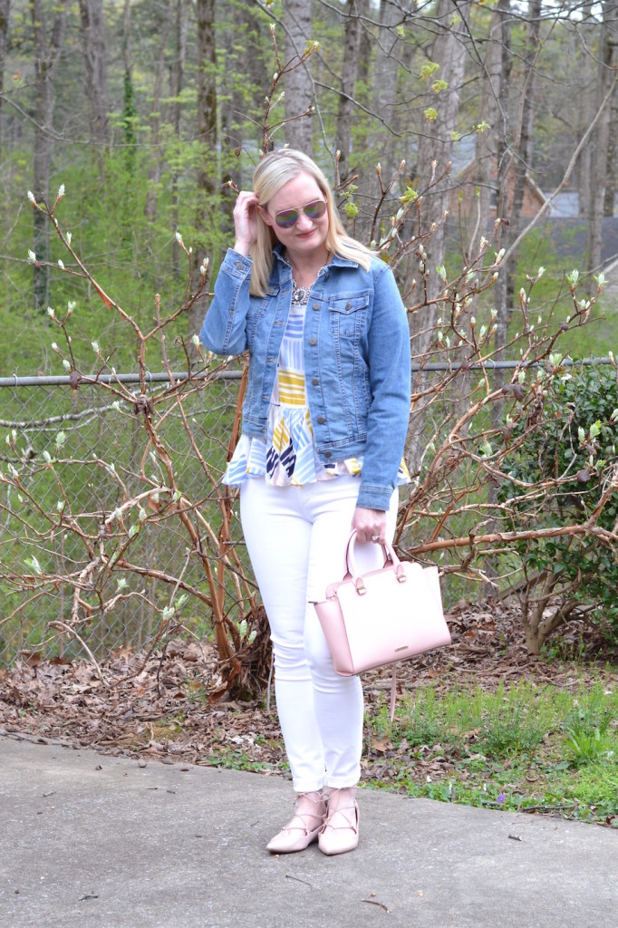 Denim, White & Blush (Trendy Wednesday Link-up #66)