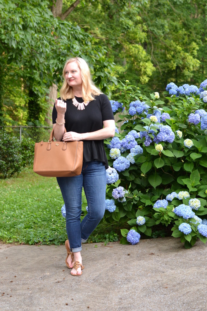 black ruffles and denim 2