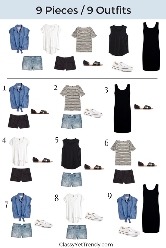 9 Pieces / 9 Outfits