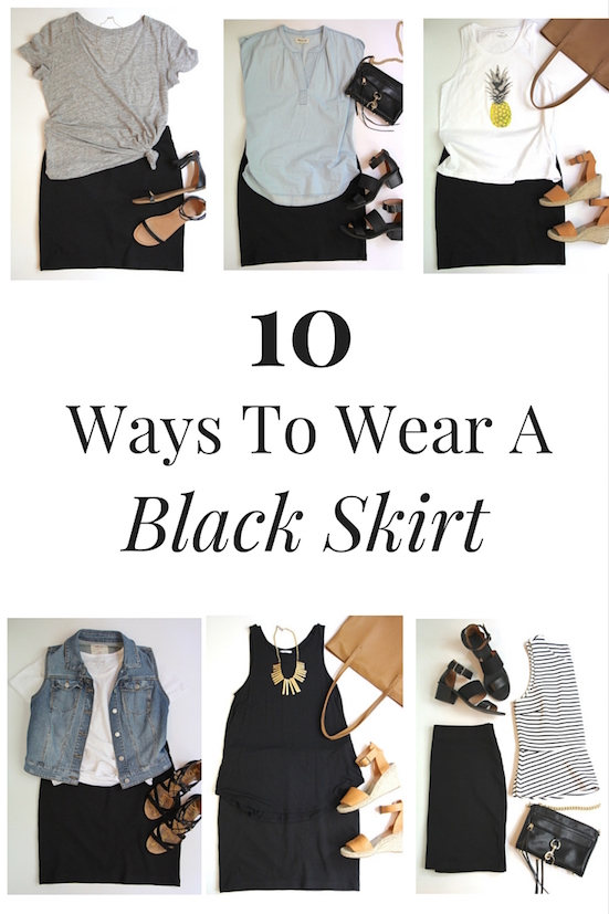 10 Ways To Wear A Black Skirt