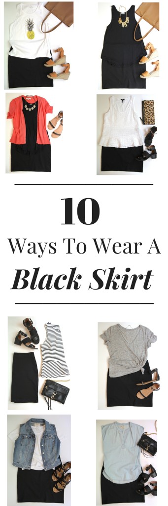 10 Ways To Wear a Black Skirt_