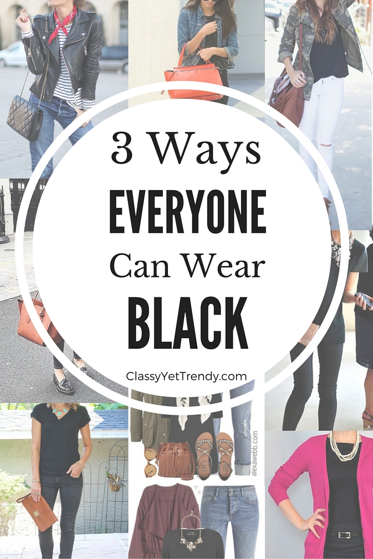 3 Ways Everyone Can Wear Black
