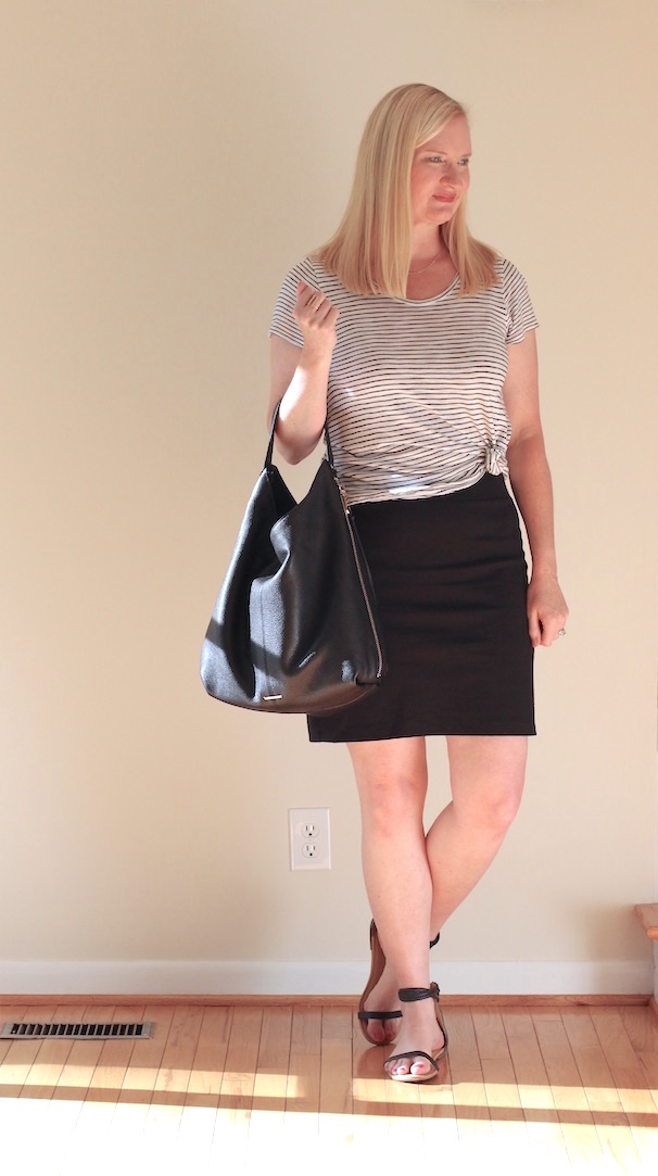 BLACK PLEATED SKIRT & FANCY FRIDAY LINKUP - Nancys Fashion Style