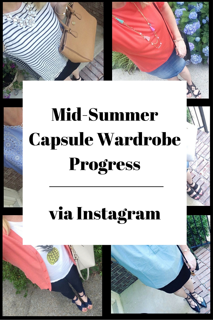Summer Capsule Wardrobe via Instagram (Trendy Wednesday Link-up #79)