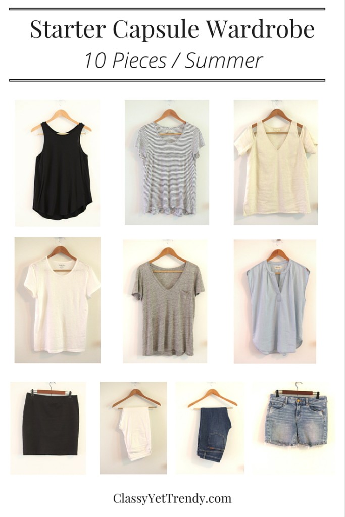 Starter Capsule Wardrobe Summer 10 Essentials