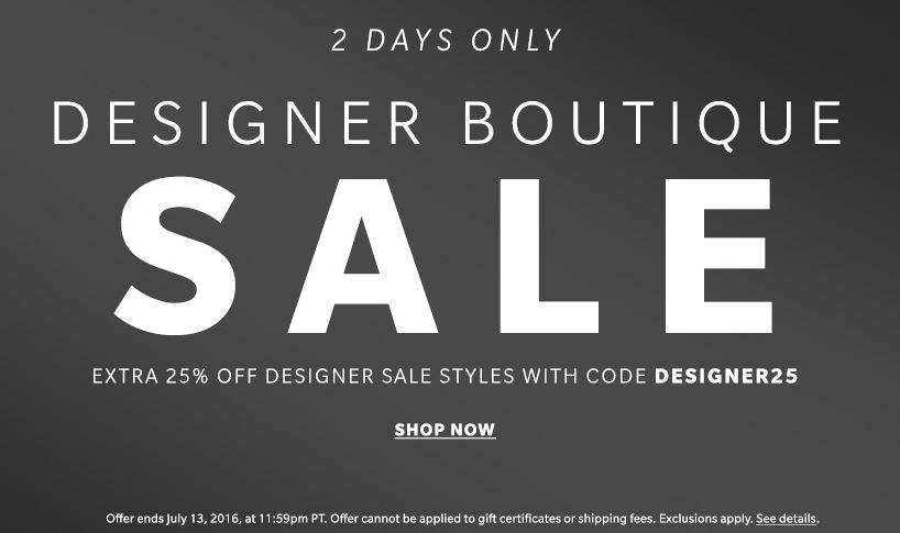 shopbop extra 25 designer sale