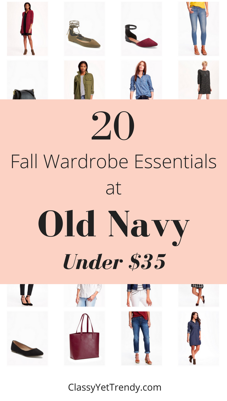 20 Fall Wardrobe Essentials at Old Navy Under $35