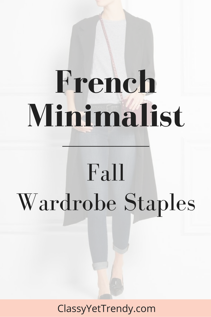 French Minimalist Fall Wardrobe Staples (Trendy Wednesday #91)