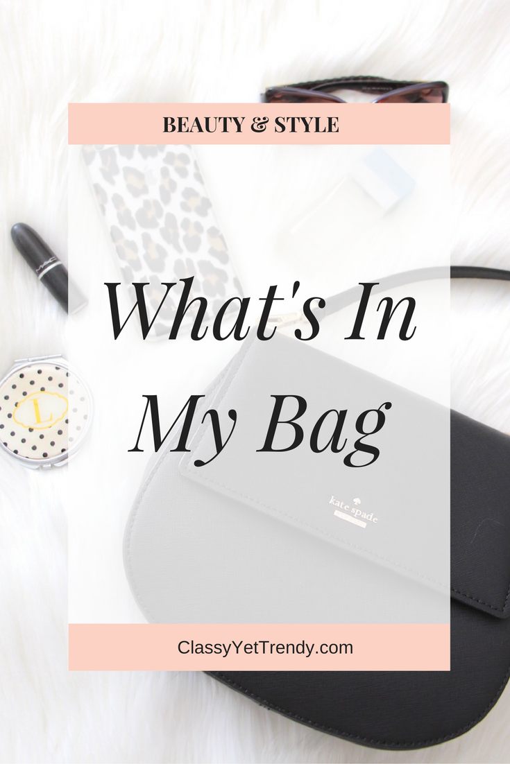 What’s In My Bag (Trendy Wednesday Link-up #88)