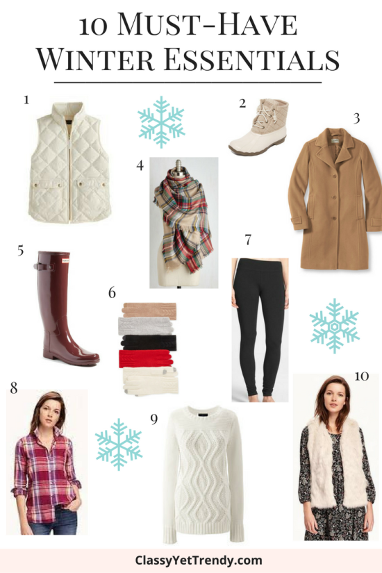 10 Must Have Winter Essentials Classy Yet Trendy