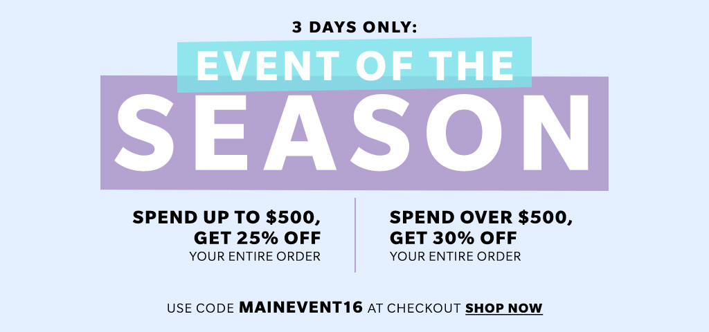 Shopbop Event of the Season Sale