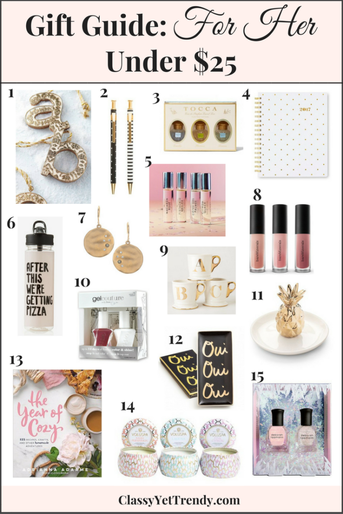 Gift Guide: For Her Under $25