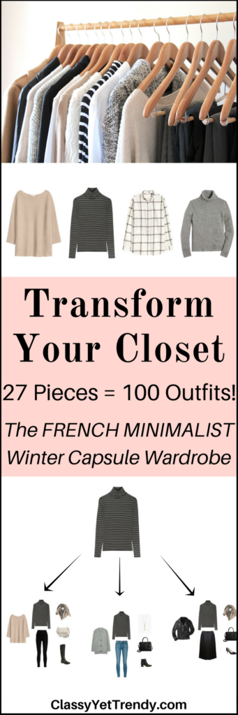 The French Minimalist Capsule Wardrobe: Winter 2017 Collection