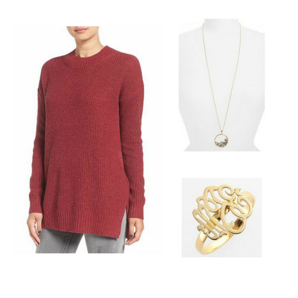Sweater with Jewelry - Outfit #6