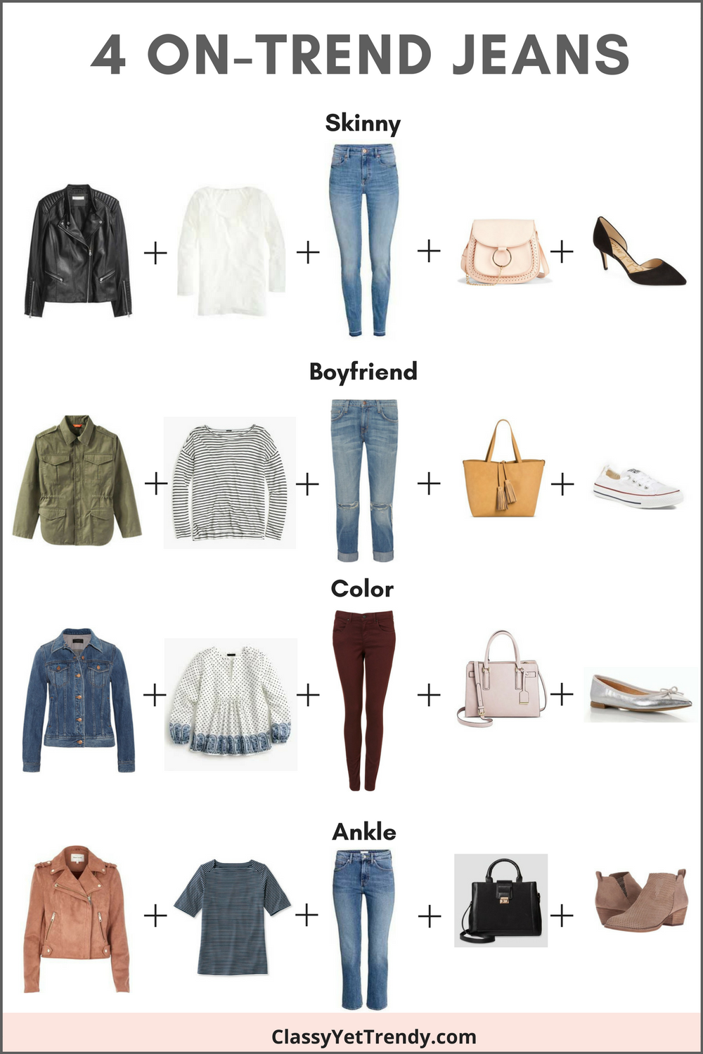 4 On-Trend Jeans & Outfit Ideas - Classy Yet Trendy