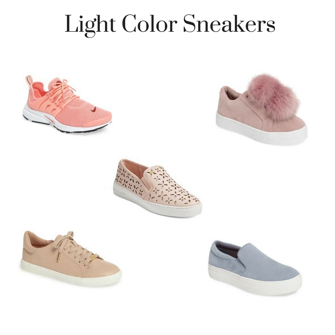Spring 2017 Trends - Light Color Sneakers