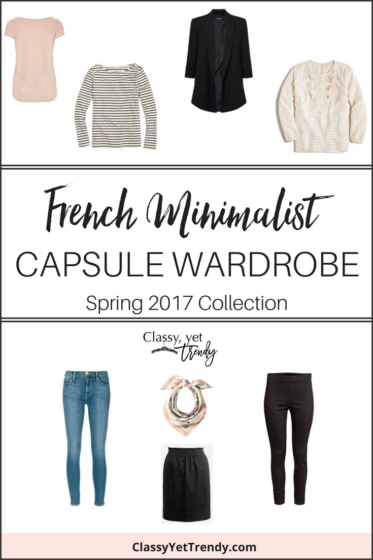 The French Minimalist Capsule Wardrobe e-book- Spring 2017