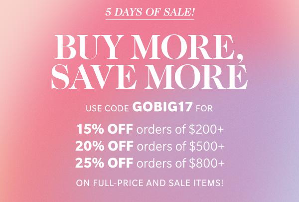 Shopbop Buy More Save More Sale