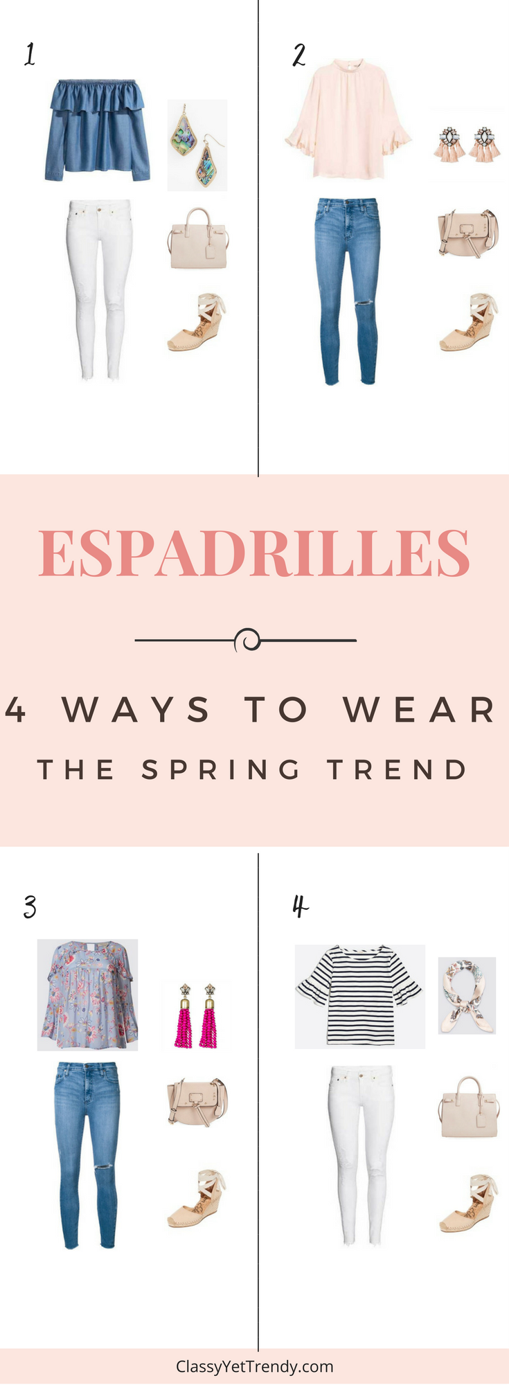 4 Ways To Wear Espadrilles for Spring