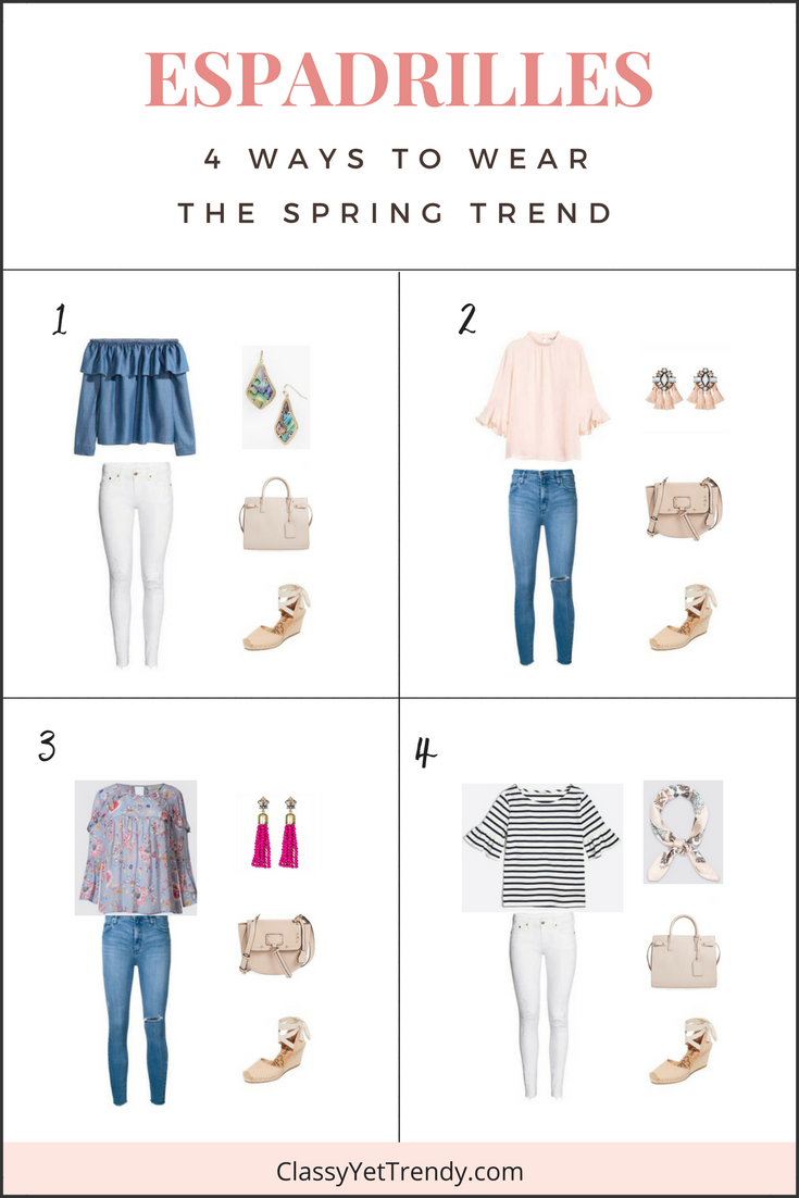 WAYS TO STYLE: ESPADRILLE WEDGES, SPRING OUTFIT IDEAS