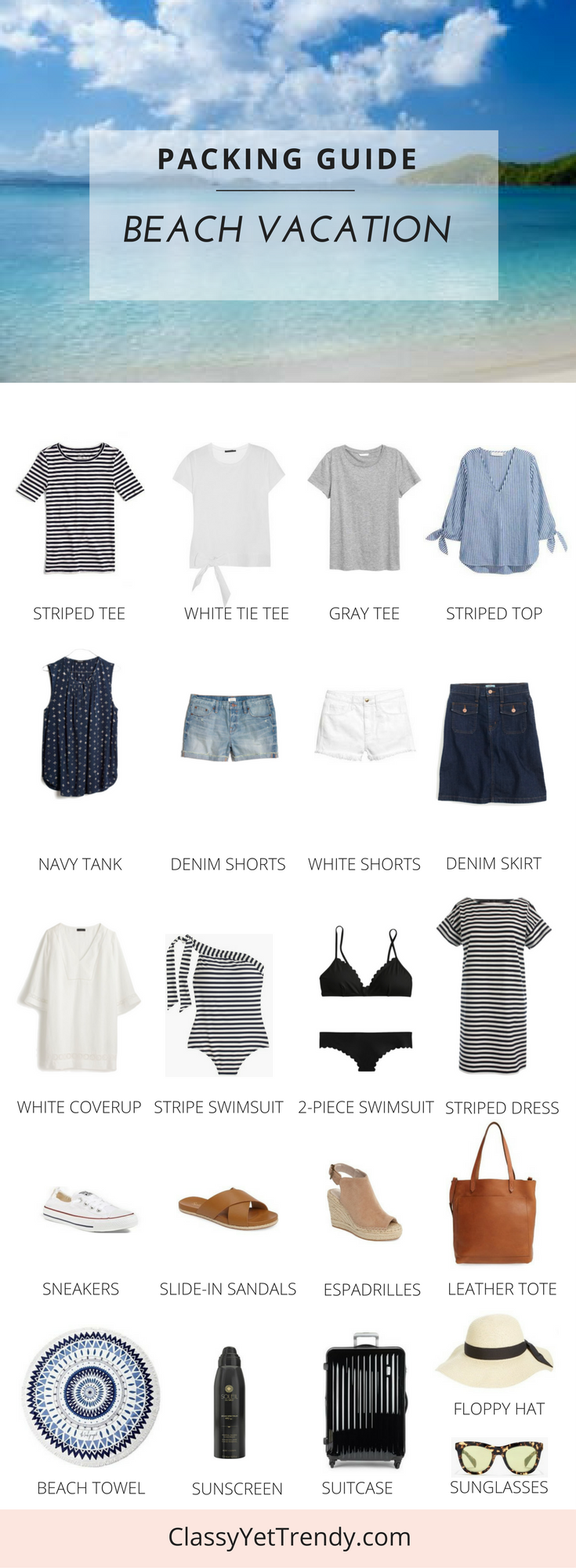 Packing Guide: Spring Break At The Beach