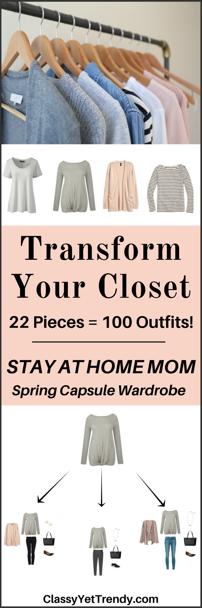 Stay At Home Mom Capsule Wardrobe e-book- Spring 2017