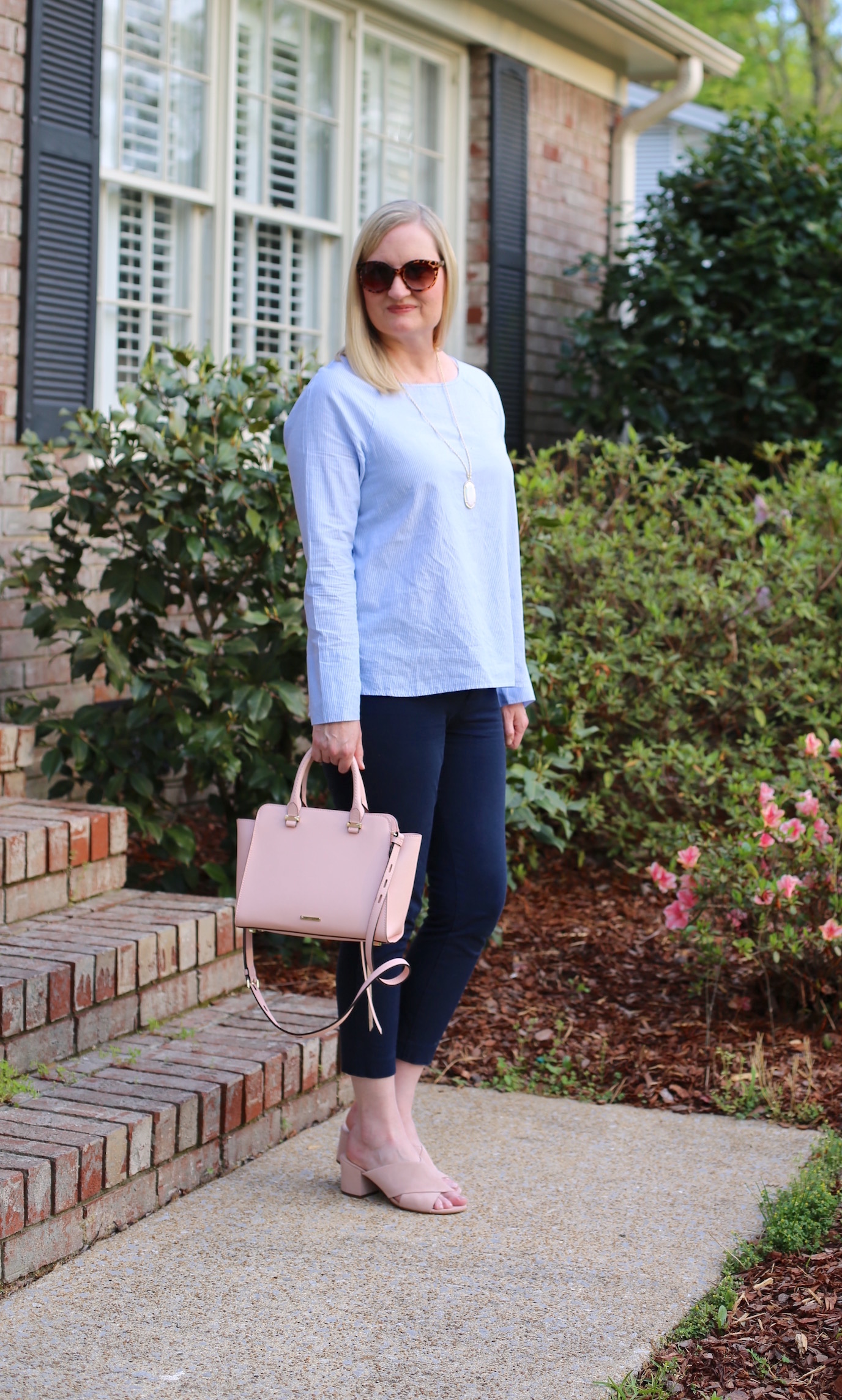 Pink and Blue (Trendy Wednesday Link-up #117) - Classy Yet Trendy