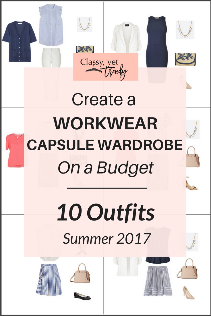 Create a Workwear Capsule Wardrobe On a Budget: 10 Summer Outfits